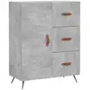 vidaXL Buffet gris béton 69,5x34x90 cm bois d'ingénierie