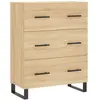 vidaXL Buffet chêne sonoma 69,5x34x90 cm bois d'ingénierie