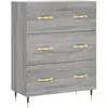 vidaXL Buffet sonoma gris 69,5x34x90 cm bois d'ingénierie