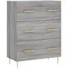 vidaXL Buffet sonoma gris 69,5x34x90 cm bois d'ingénierie