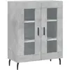 vidaXL Buffet gris béton 69,5x34x90 cm bois d'ingénierie