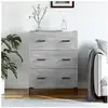 vidaXL Buffet gris béton 69,5x34x90 cm bois d'ingénierie