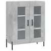 vidaXL Buffet gris béton 69,5x34x90 cm bois d'ingénierie