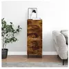 vidaXL Buffet Chêne fumé 34,5x34x90 cm Bois d'ingénierie