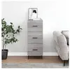 vidaXL Buffet Sonoma gris 34,5x34x90 cm Bois d'ingénierie