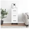 vidaXL Buffet blanc 34,5x34x90 cm bois d'ingénierie