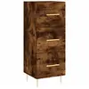 vidaXL Buffet Chêne fumé 34,5x34x90 cm Bois d'ingénierie