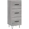 vidaXL Buffet Sonoma gris 34,5x34x90 cm Bois d'ingénierie