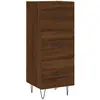 vidaXL Buffet Chêne marron 34,5x34x90 cm Bois d'ingénierie