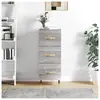 vidaXL Buffet Sonoma gris 34,5x34x90 cm Bois d'ingénierie