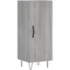 vidaXL Buffet Sonoma gris 34,5x34x90 cm Bois d'ingénierie