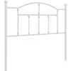 vidaXL Tête de lit métal blanc 100 cm