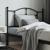 vidaXL Tête de lit métal noir 107 cm