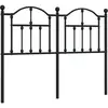 vidaXL Tête de lit métal noir 120 cm