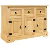 vidaXL Buffet Corona marron 112x43x78 cm bois massif pin mexicain