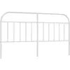 vidaXL Tête de lit métal blanc 180 cm