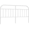 vidaXL Tête de lit métal blanc 193 cm