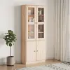 vidaXL Vitrine en verre ALTA 77x35x186,5 cm bois de pin massif