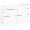 vidaXL Commode ALTA blanc 112x35x73 cm bois massif de pin