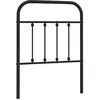 vidaXL Tête de lit métal noir 75 cm