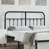 vidaXL Tête de lit métal noir 150 cm