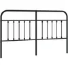 vidaXL Tête de lit métal noir 180 cm