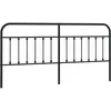 vidaXL Tête de lit métal noir 193 cm