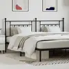 vidaXL Tête de lit métal noir 200 cm