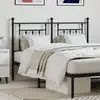 vidaXL Tête de lit métal noir 150 cm
