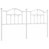 vidaXL Tête de lit métal blanc 193 cm