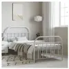 vidaXL Cadre de lit métal avec tête de lit/pied de lit blanc 100x190cm