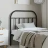 vidaXL Tête de lit métal noir 80 cm