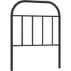 vidaXL Tête de lit métal noir 75 cm