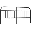 vidaXL Tête de lit métal noir 193 cm