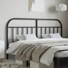 vidaXL Tête de lit métal noir 180 cm