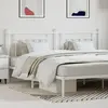 vidaXL Tête de lit métal blanc 193 cm