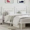 vidaXL Tête de lit métal blanc 160 cm