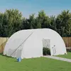 vidaXL Serre avec cadre en acier blanc 24 m² 6x4x2,85 m