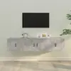 vidaXL Ensemble de meubles TV 3 pcs Gris béton Bois d'ingénierie