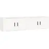vidaXL Meubles TV muraux 2 pcs blanc 100x34,5x40 cm