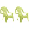 vidaXL Chaises de jardin pour enfants lot de 2 vert 37x34x44 cm PP