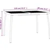 vidaXL Ensemble à manger de jardin 3 pcs anthracite acier