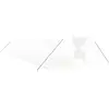 vidaXL Serre avec cadre en acier blanc 64 m² 16x4x2 m