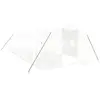 vidaXL Serre avec cadre en acier blanc 24 m² 8x3x2 m