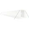 vidaXL Serre avec cadre en acier blanc 44 m² 22x2x2 m