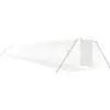 vidaXL Serre avec cadre en acier blanc 48 m² 24x2x2 m