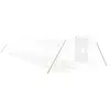 vidaXL Serre avec cadre en acier blanc 54 m² 18x3x2 m