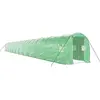vidaXL Serre avec cadre en acier vert 48 m² 24x2x2 m