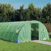 vidaXL Serre avec cadre en acier vert 80 m² 20x4x2 m
