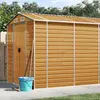 vidaXL Abri de jardin marron clair 191x470x198 cm acier galvanisé